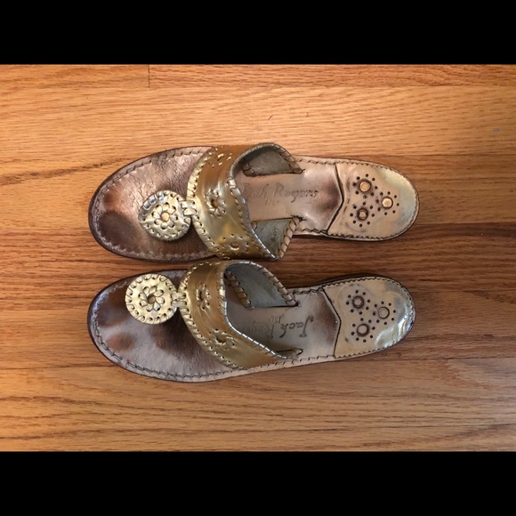 Jack Rogers Shoes - Gold Jack Rogers